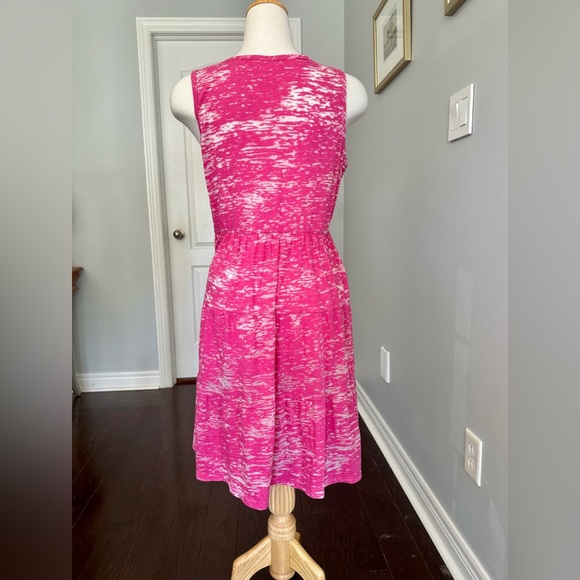 BAYO Pink Sleeveless Fit and Flare Jersey Dress - Large - Picture 4 of 7
